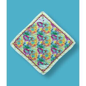 Girl Scouts Little Brownie Bandana Scarf Seas the Day Turtle Pocket Square 21x21